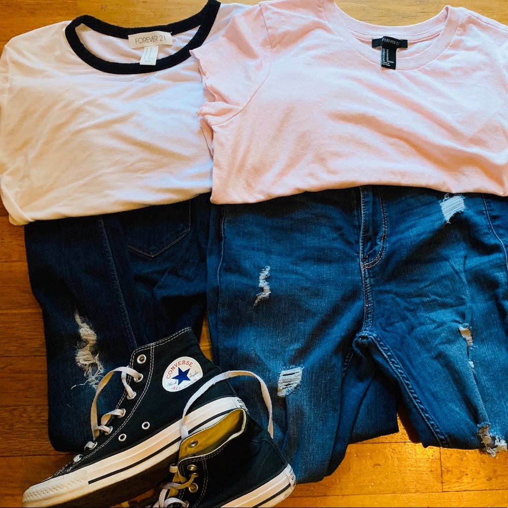 2 pair super skinny Hollister jeans